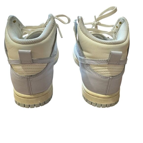 Nike Dunk High 'Football Grey' High-Top Sneakers in White and Gray - Picture 9 of 12